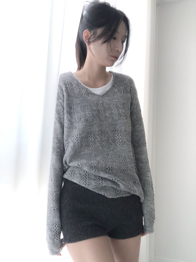mild knit shorts (4c)