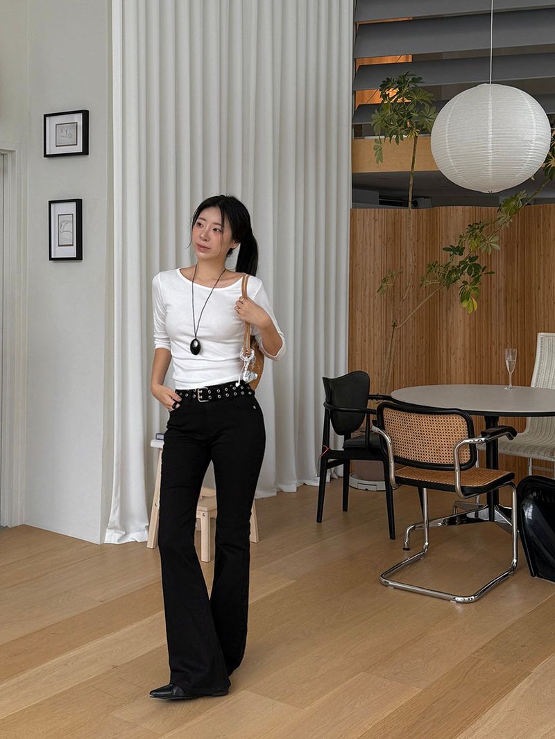 [MADE] CLIP SPAN LONG BOOTS-CUT PANTS