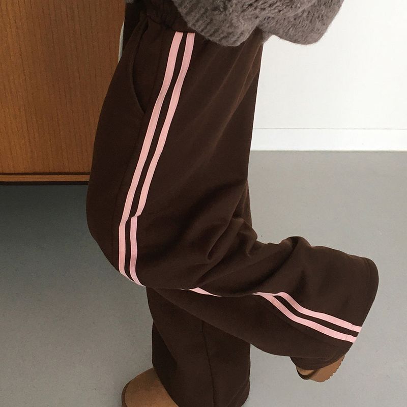 WONDER WONDER(ワンダーワンダー)の「Charon Two Lines Coloring Training Sweat Track Pants(Pants)」