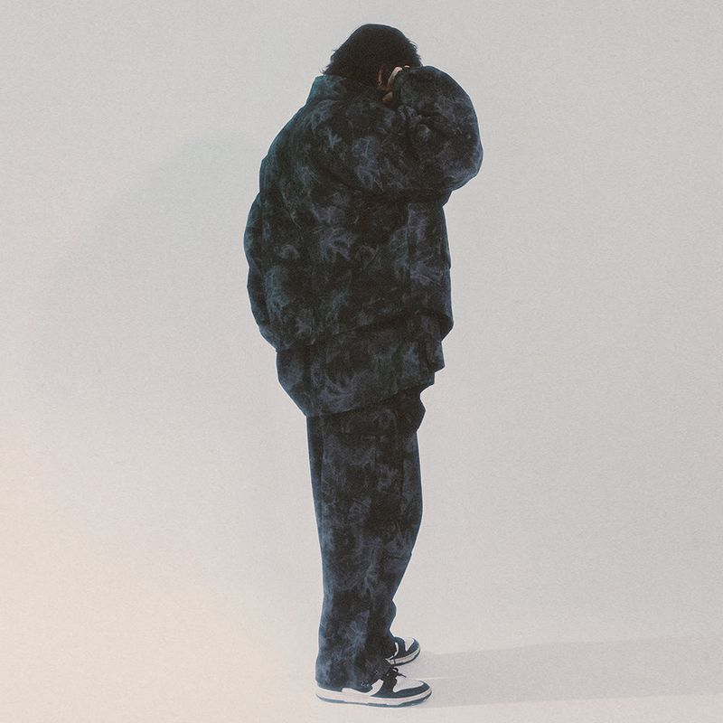 tie-dye crop jacket_black