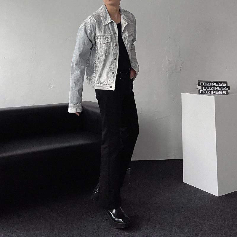 RU8315 Washing Denim Jacket (2 colors)