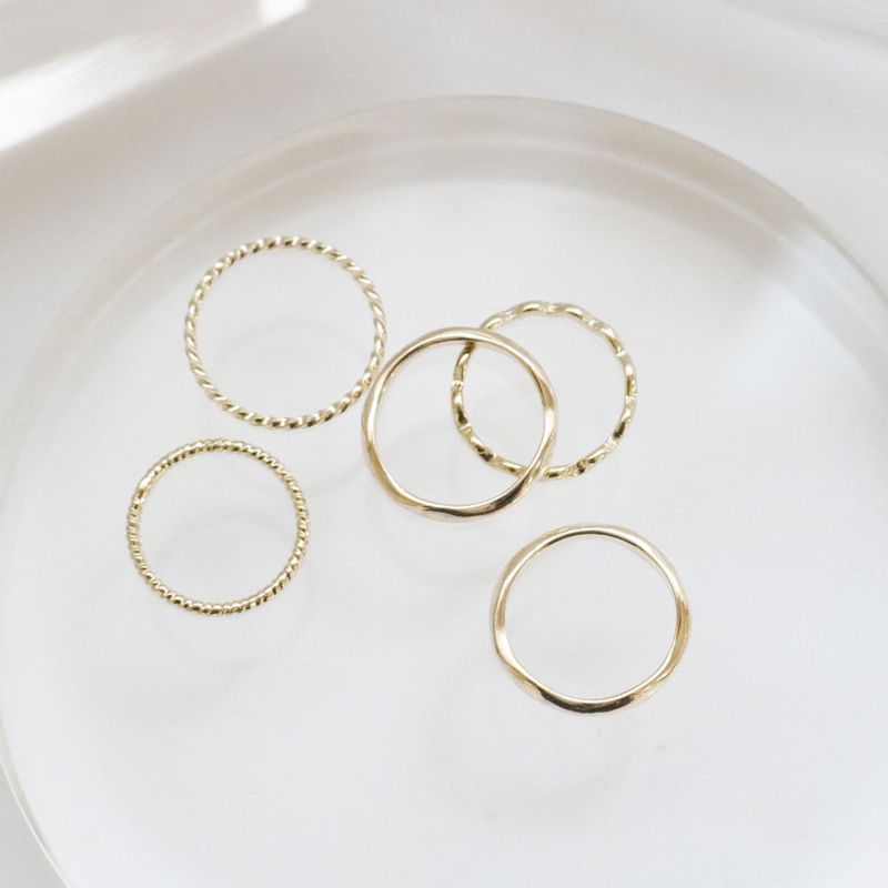 Wave Daily Ring 5 set