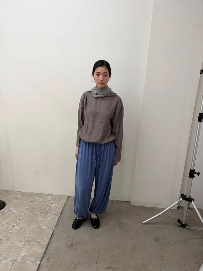 drape neck blouse