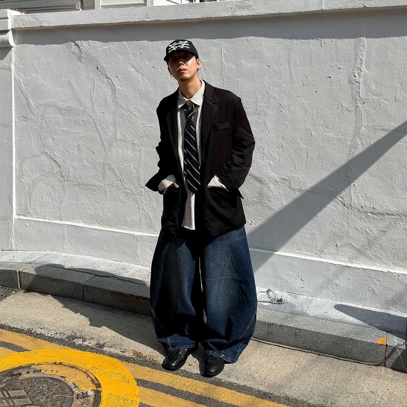 HundoP（ハンドピー）の「リアルビッグバルーンスナップデニムパンツ（パンツ）」