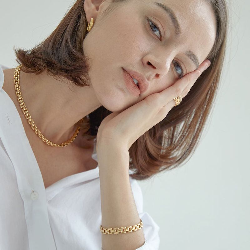 square chain bracelet