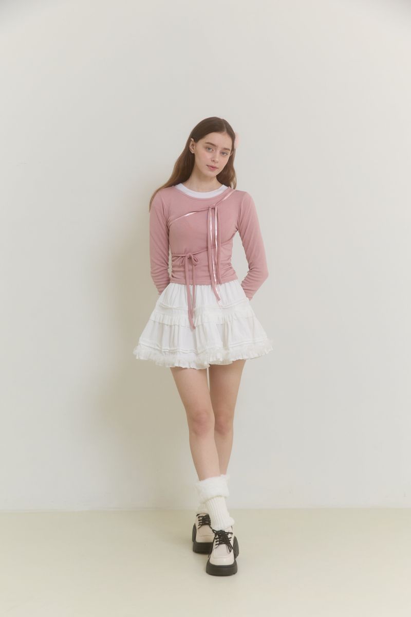 DREAMING BALLET RIBBON TOP