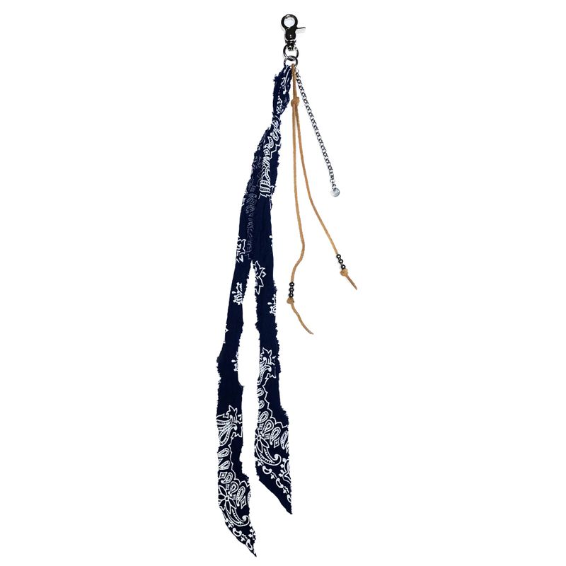 RUNDS（ランド）の「bandana ribbon keyring (navy)（Toys/Key Holders）」