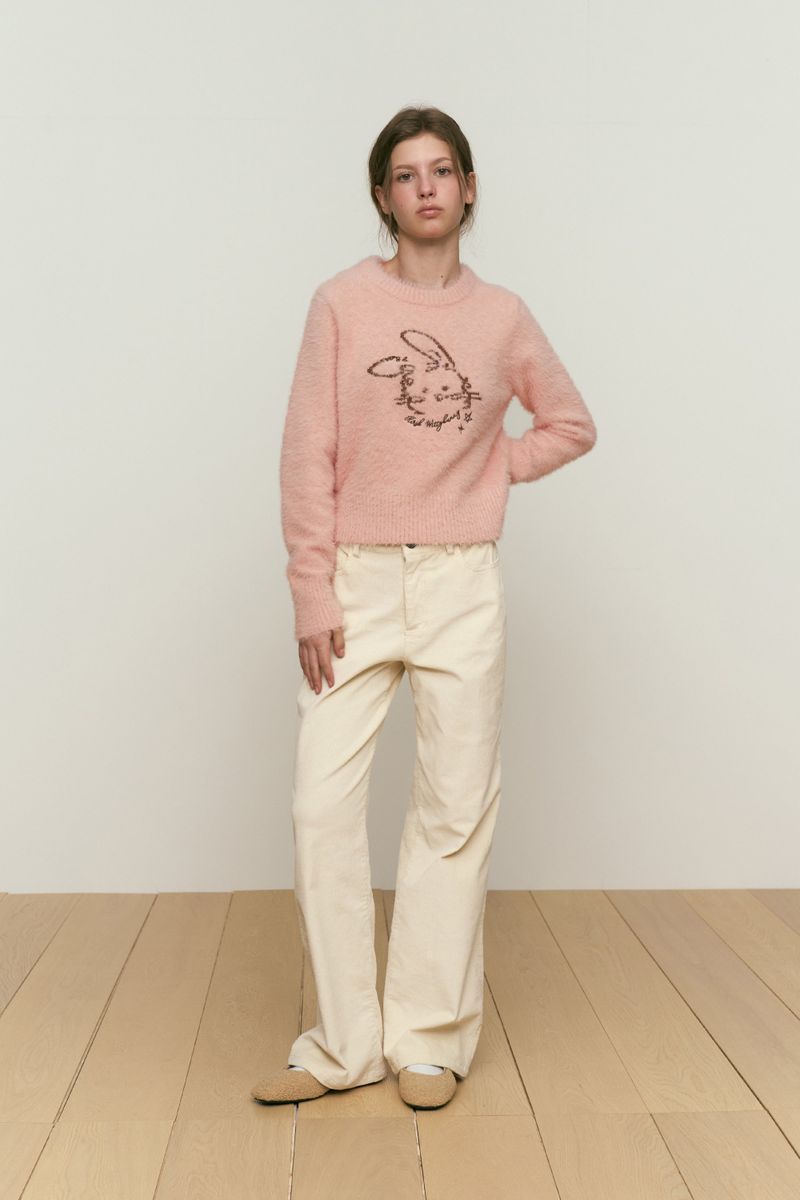 CHERRY CORDUROY PANTS [IVORY]