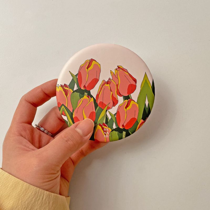 Mango Tulip Hand Mirror