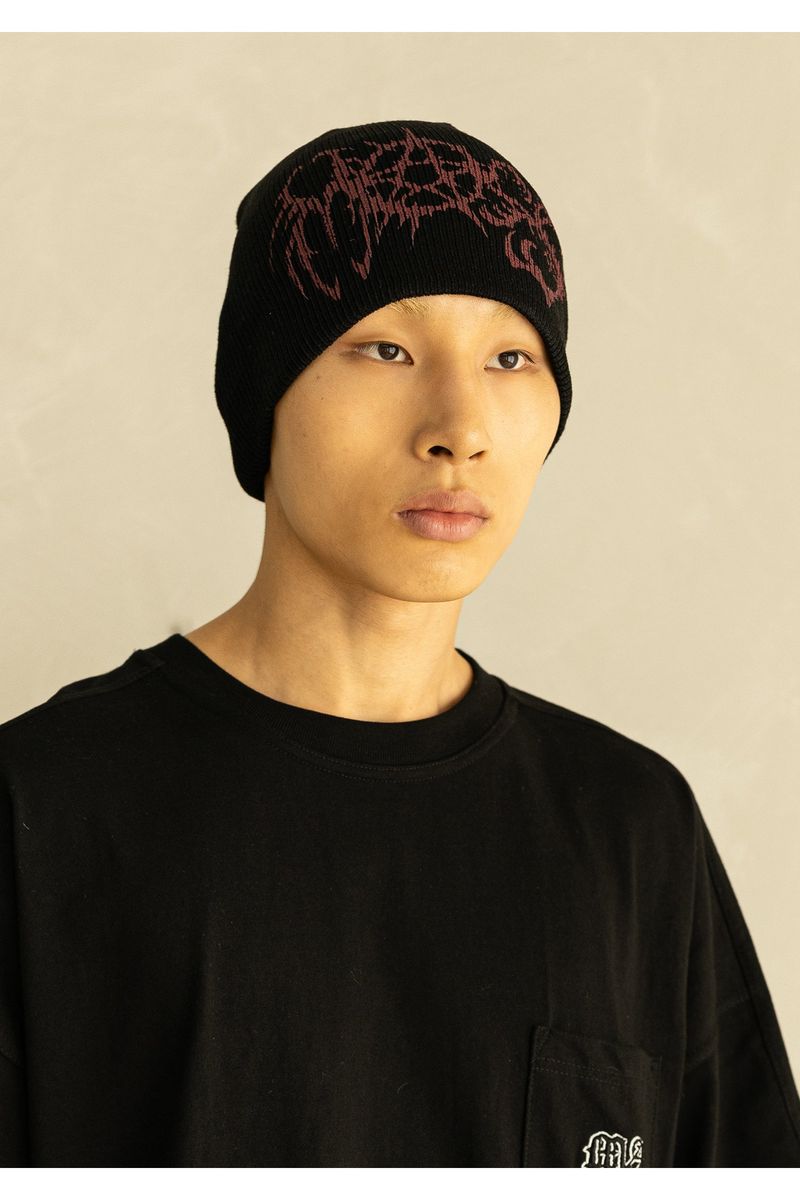PENTAGRAM SHORT BEANIE MWHAC001-BK