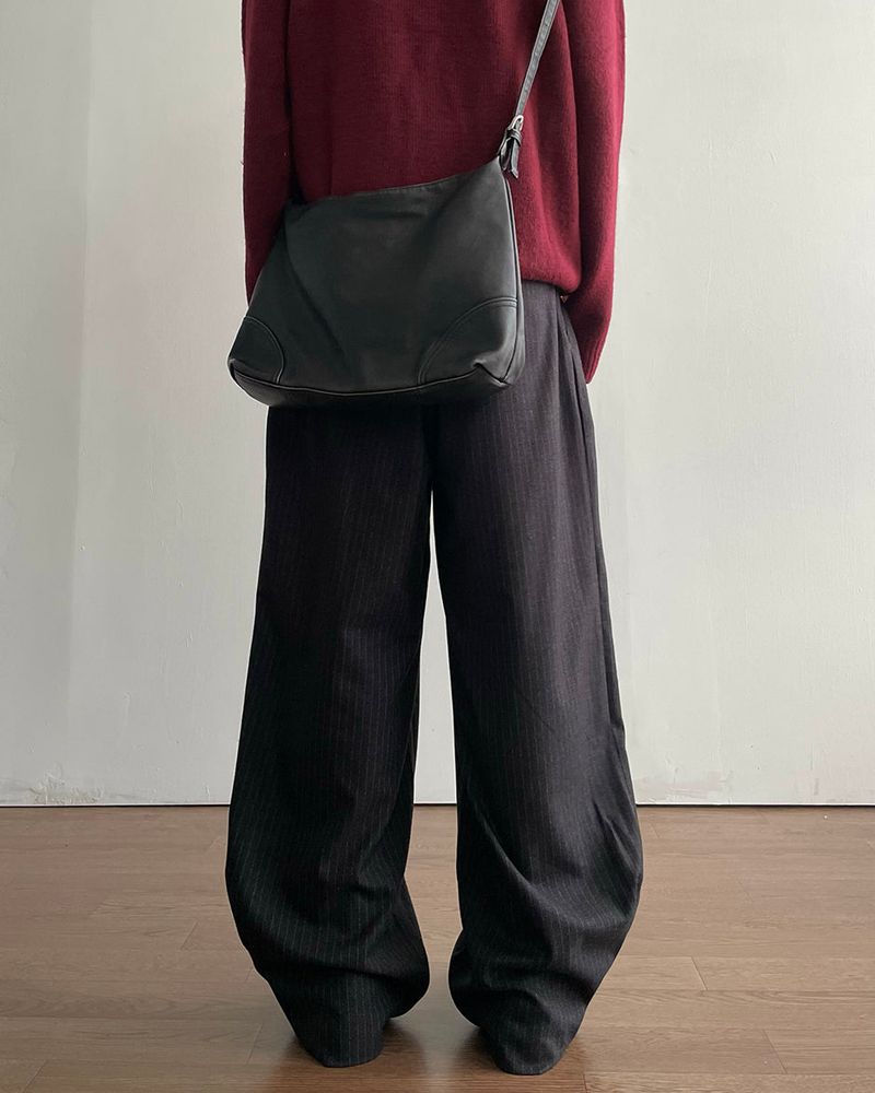 Foen Wool Stripe Slacks