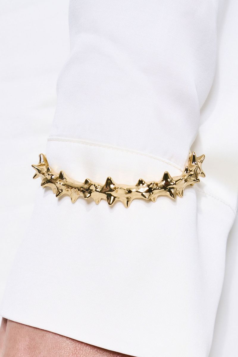 NO.630 [GOLD] SPIKY BANGLE BRACELET