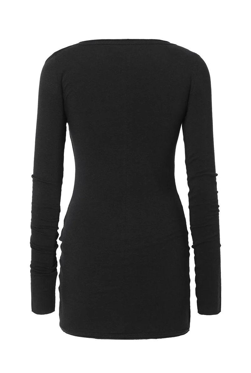 Basic open tee - black