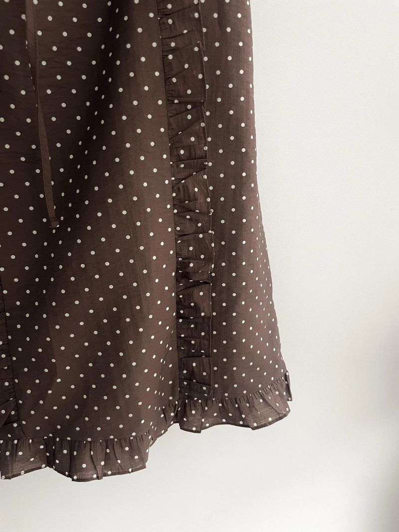 oso dot frill skirt