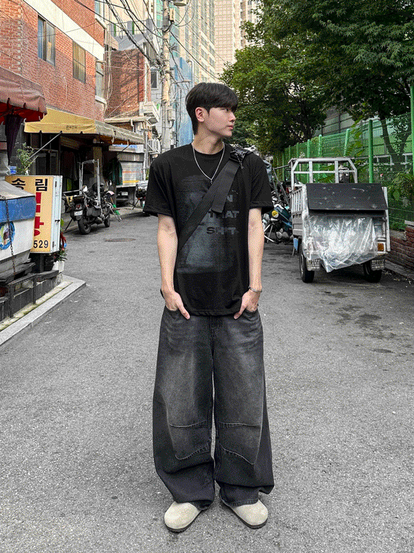WHAT A LOOK（ワット ア ルック）の「Skin That Half T（Tops）」