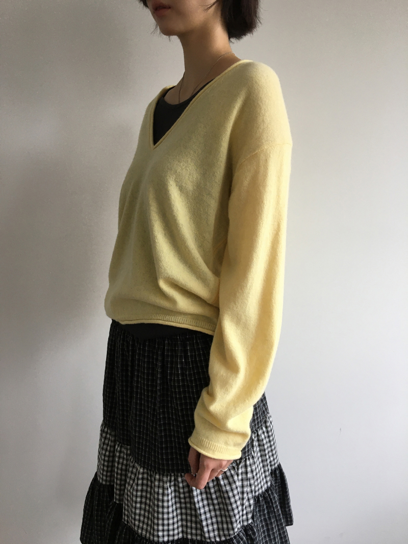 Luro V-neck knit (8color)