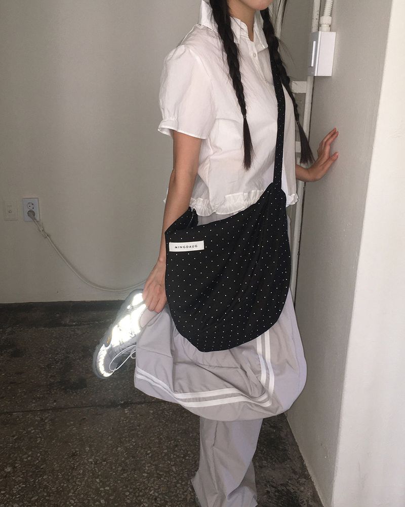 Shuto Dot Patch Shoulder Crossbag
