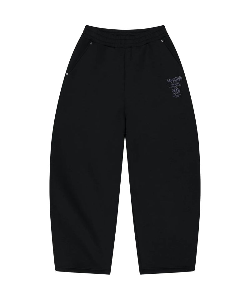 10TH SLASH BALLOON NEOPRENE PANTS_BLACK