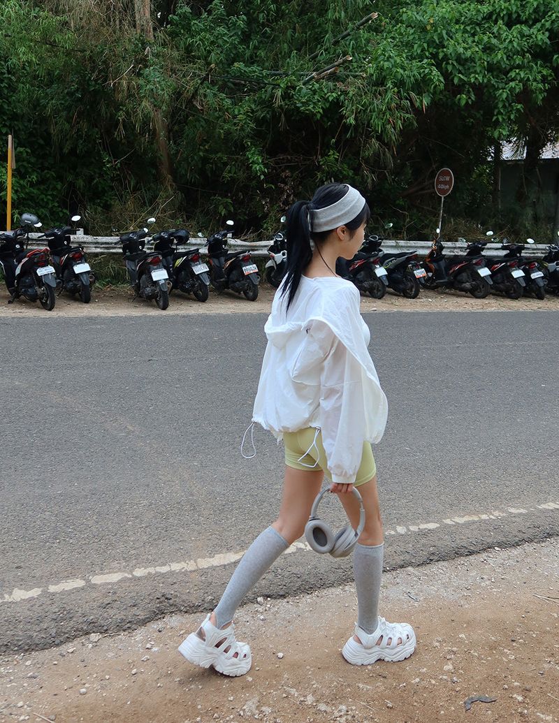 full-heeled sandal sneakers
