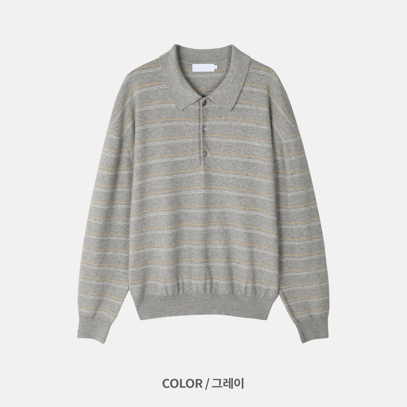 Heather collar knitwear