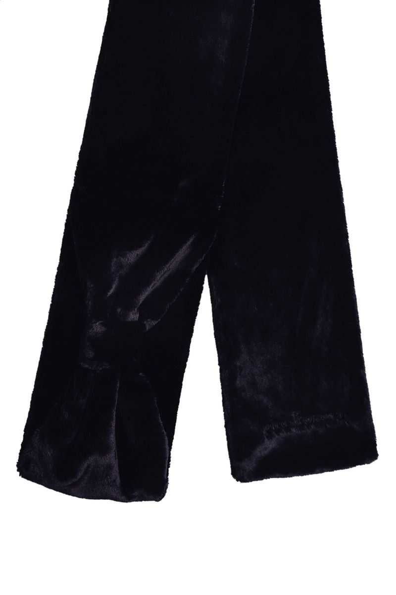 Ribbon Muffler_Fur black