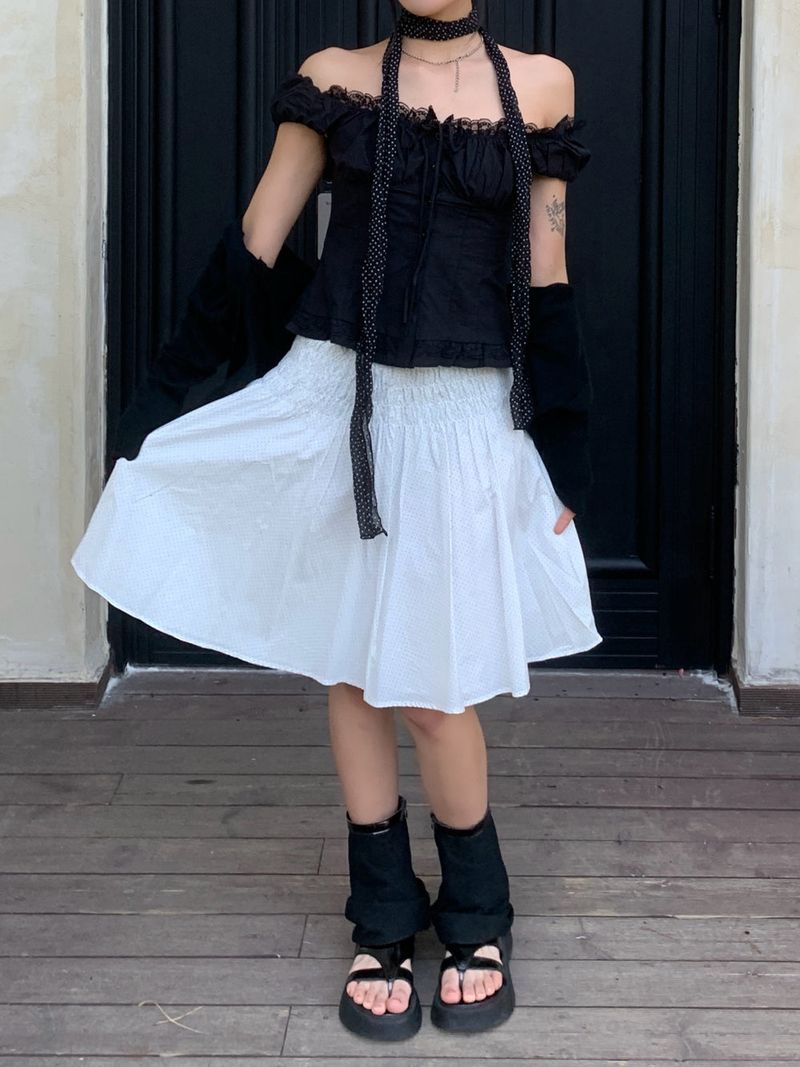 Dot Sheer Long Scarf