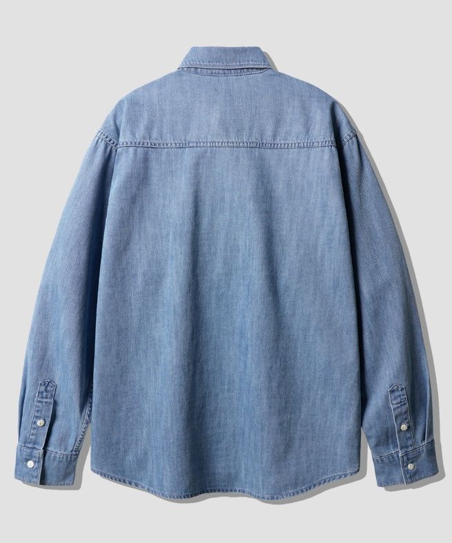 26SS★ Grit Slub Denim Shirt