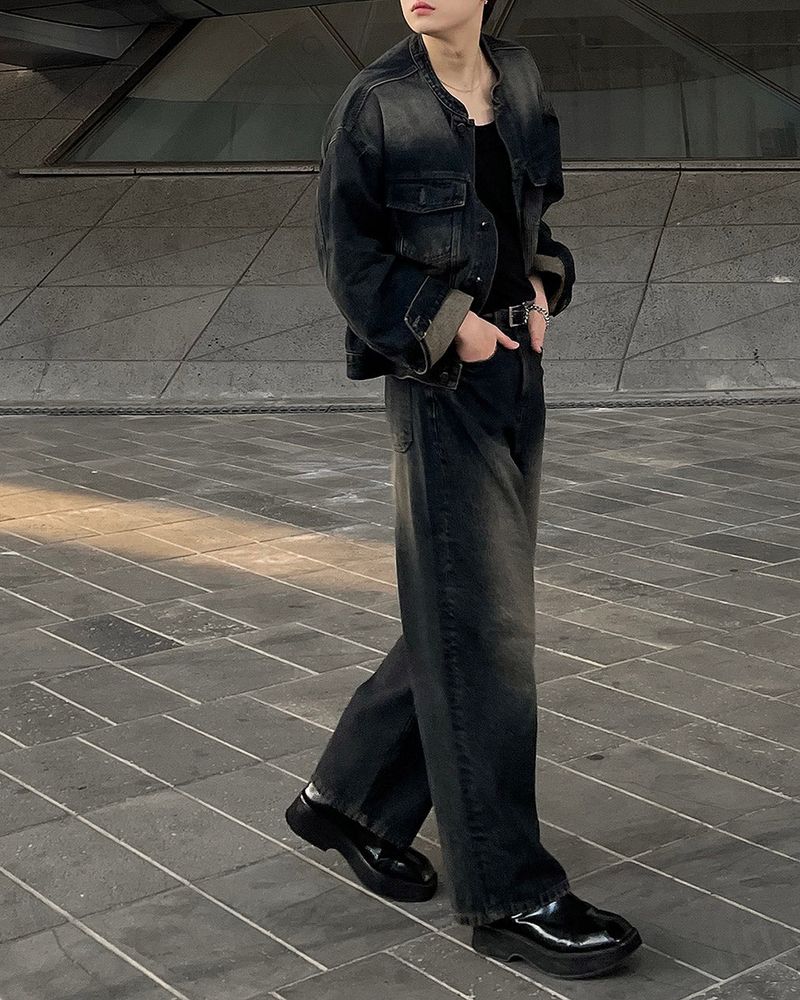 MG727 Garment Dining Denim Pants (3 colors)