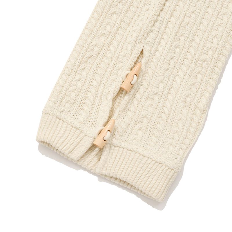 CHERRY CABLE KNIT LEG WARMERS [IVORY]