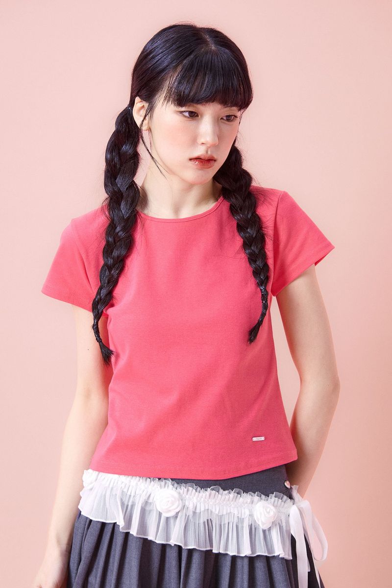 Humming Round T-shirt [Pink]