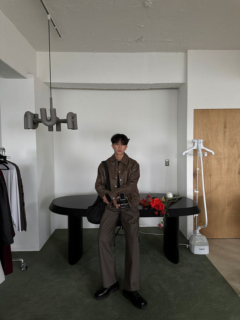 Un Crack Stitch Jacket (3color)