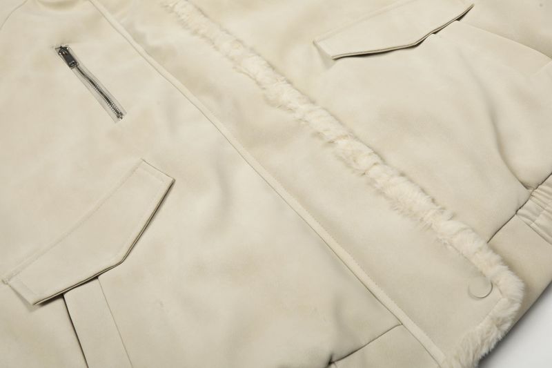 Reind Fur Detail Suede Jacket