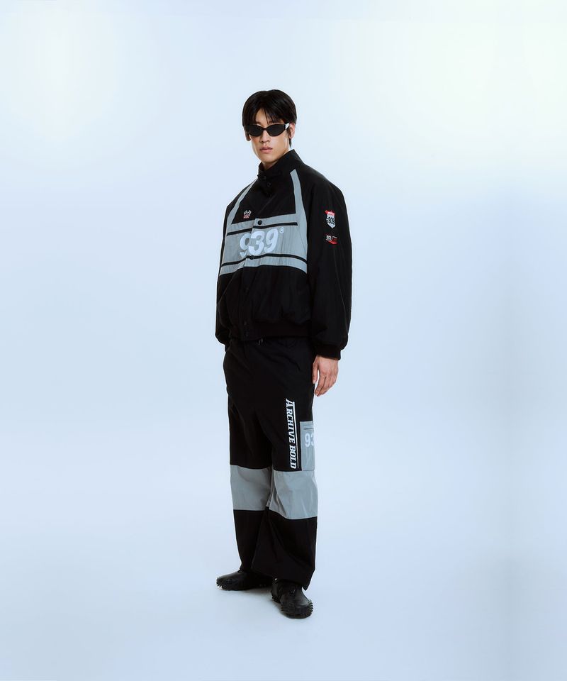939 RACING PANEL PADDED JACKET (BLACK)