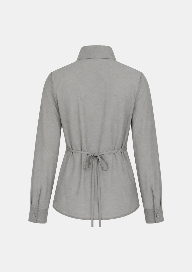 Noelle Draped Tie Blouse