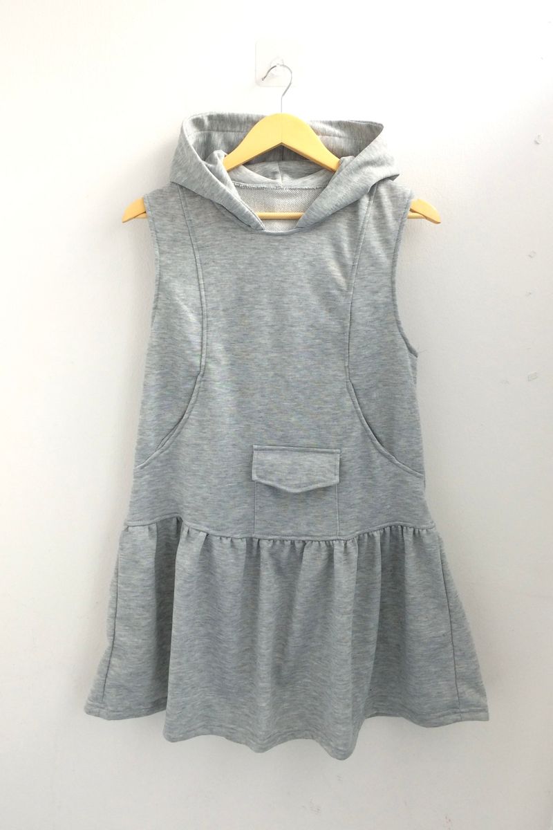 Pocket Flare Hooded Dress