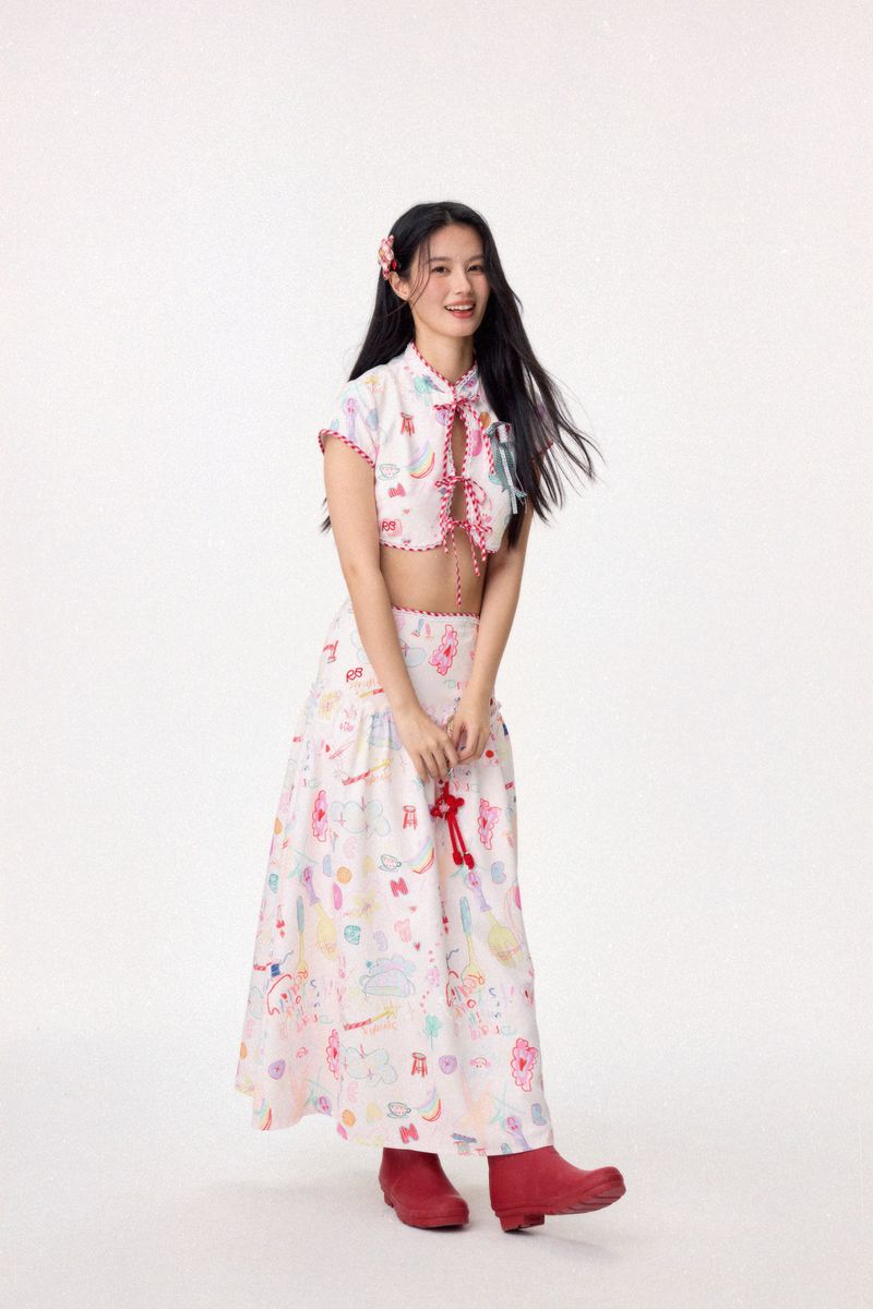 Dear Days Cheongsam Top (Cream)
