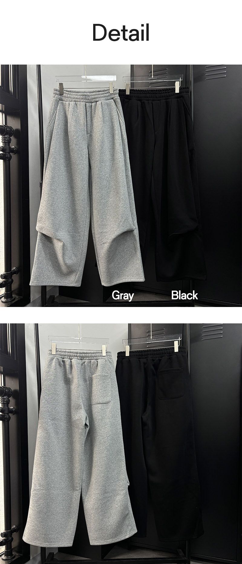 [Hard cotton] Half tuck sweat pants(2color)