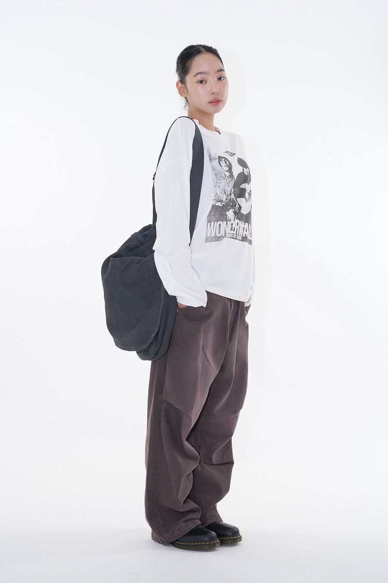 エバーオアシスプリンティング長袖Tシャツ