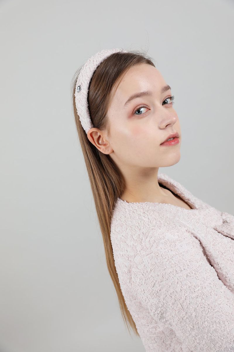 Antic Tweed HairBand Pink