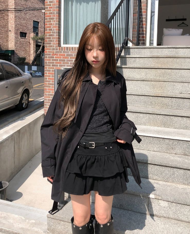 Mir Epaulet Half Trench Jacket