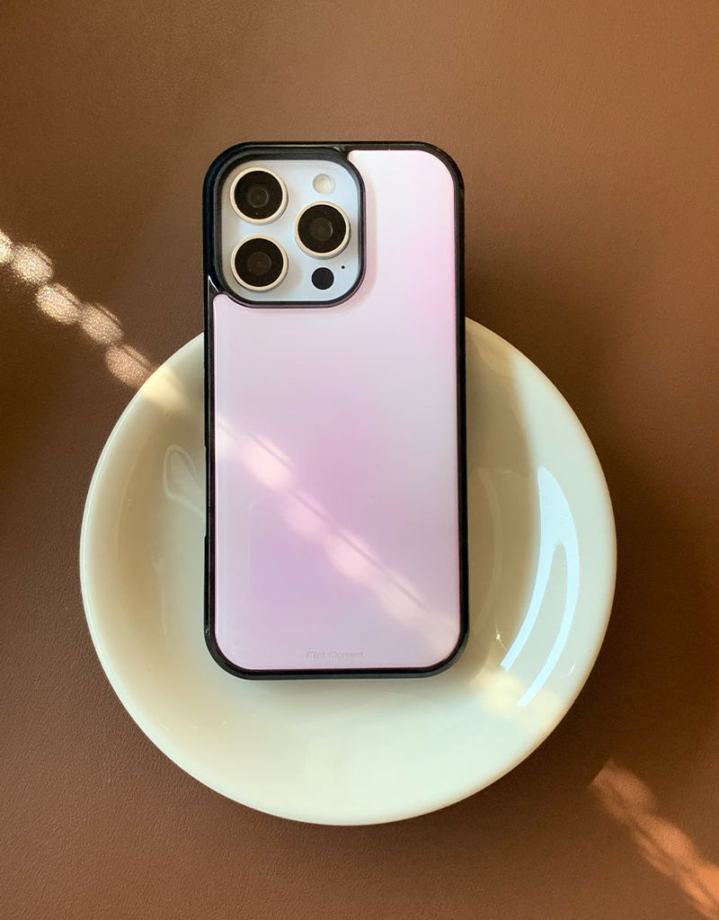 [MADE]チェリーブロッサム ブラックエポキシ バンパー iPhoneケース