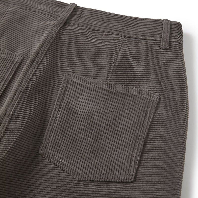 Wonky corduroy pants / Dusty gray