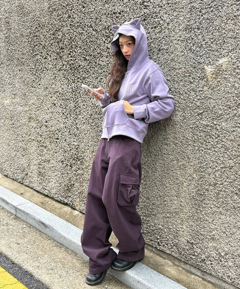 LOW-RISE SIDE POCKET PANTS