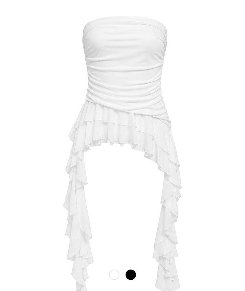 Cozy&Kitsch（コージーアンドキッチ）の「Auri Ruffle Tube Top（Tops）」