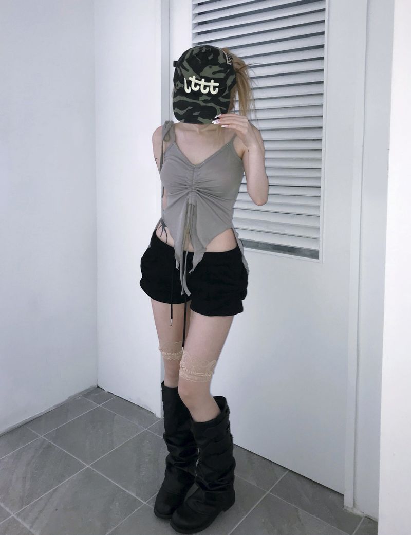 mini shirring stud top(3 color)