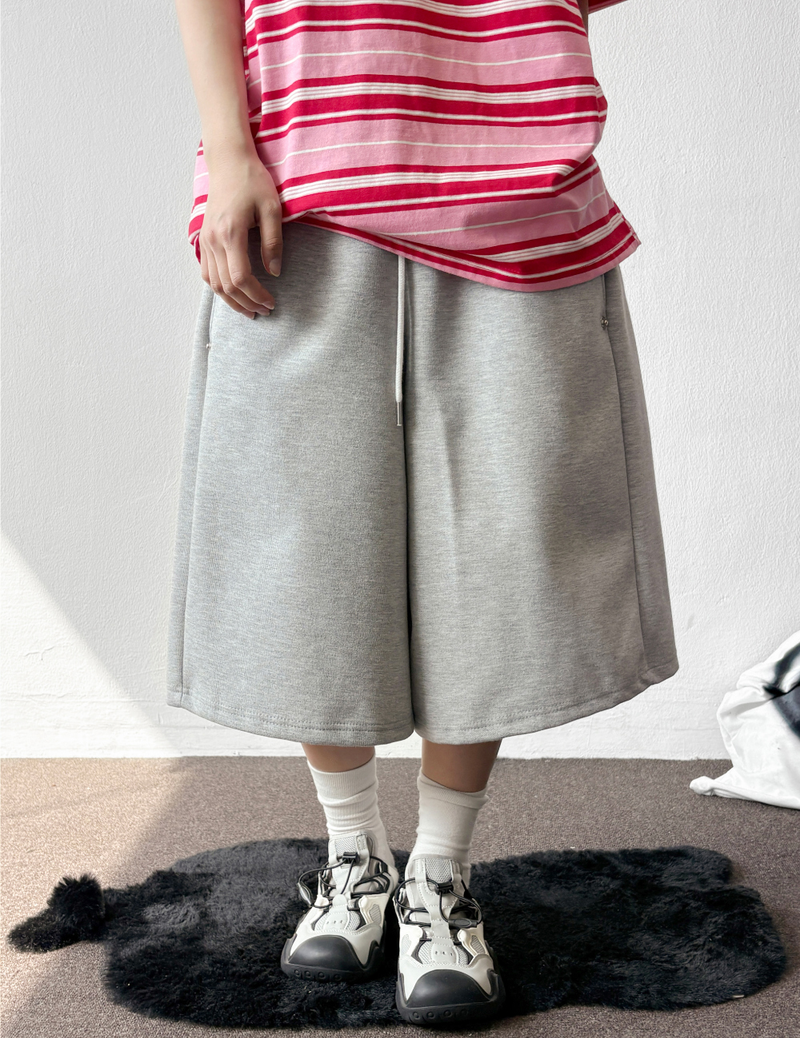 Pinter Snap Color Block Balloon Bermuda Shorts 7color