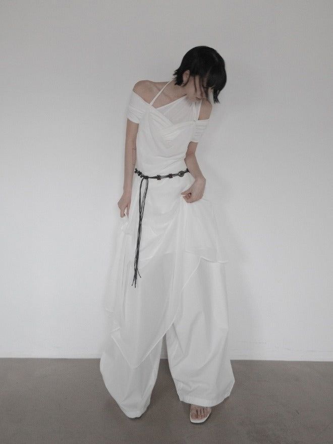 mnem（ムネム）の「Shear Chiffon Dressy One Piece（Dresses）」