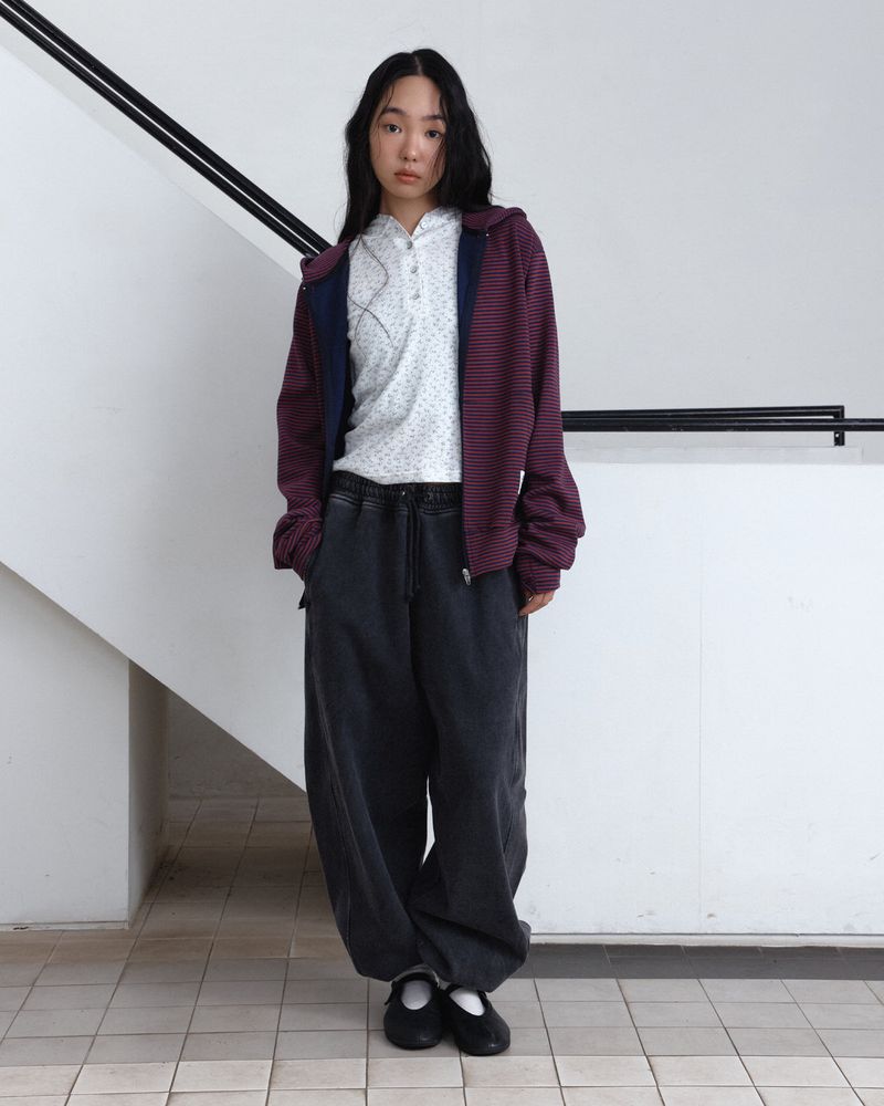 Drift Zip-Up Hoodie (Rust Red)