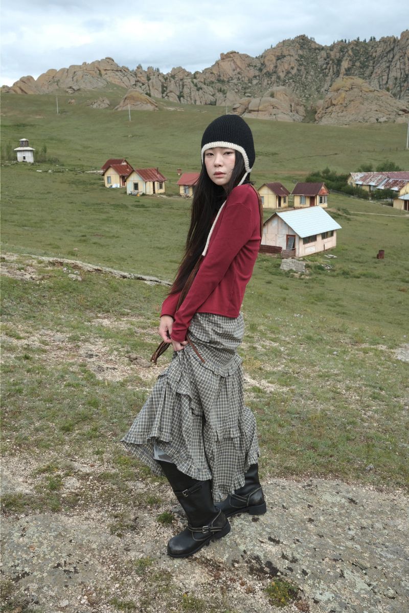 Biker buckle long boots (1color)