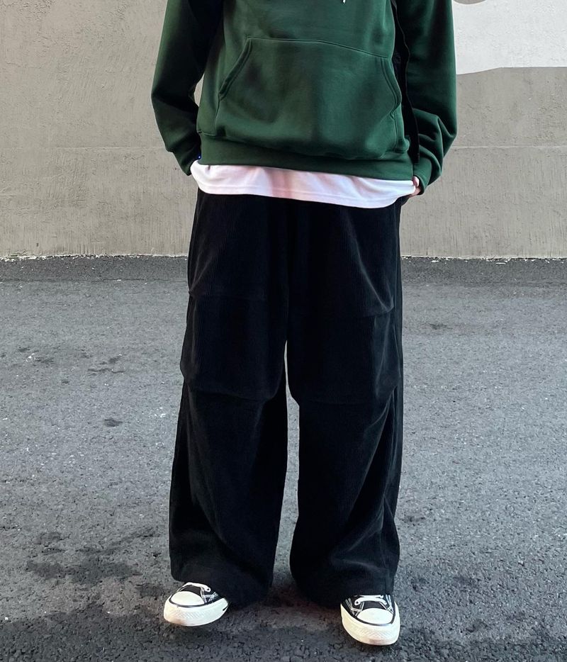 ADEL CORDUROY DOUBLE PINTUCK PANTS